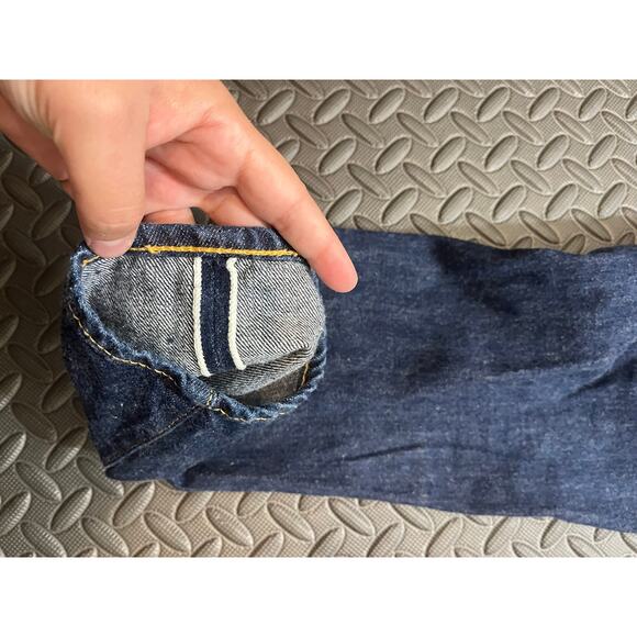 Big John Selvedge Japanese Okayama Denim Jeans Dark Blue Japan RARE Size 30 - Picture 13 of 14